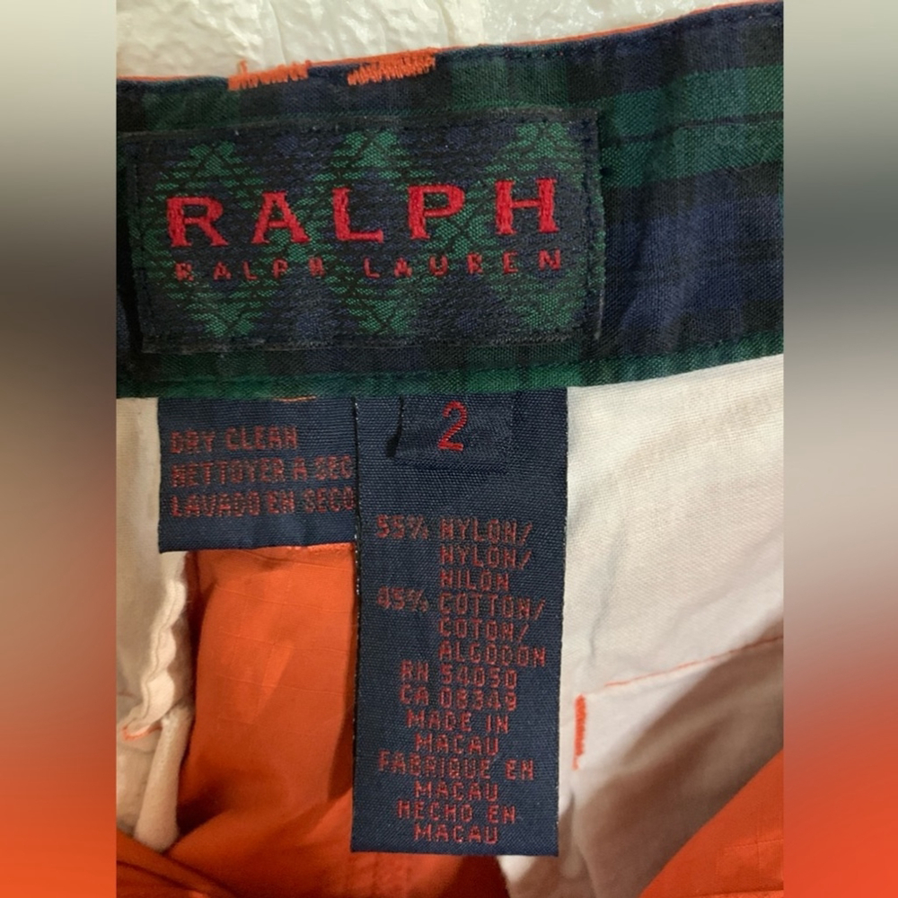 RALPH LAUREN RUST ORANGE CARGO LOOSE FITTING PANTS | TROUSERS | MULTI POCKETED - Picture 3 of 7